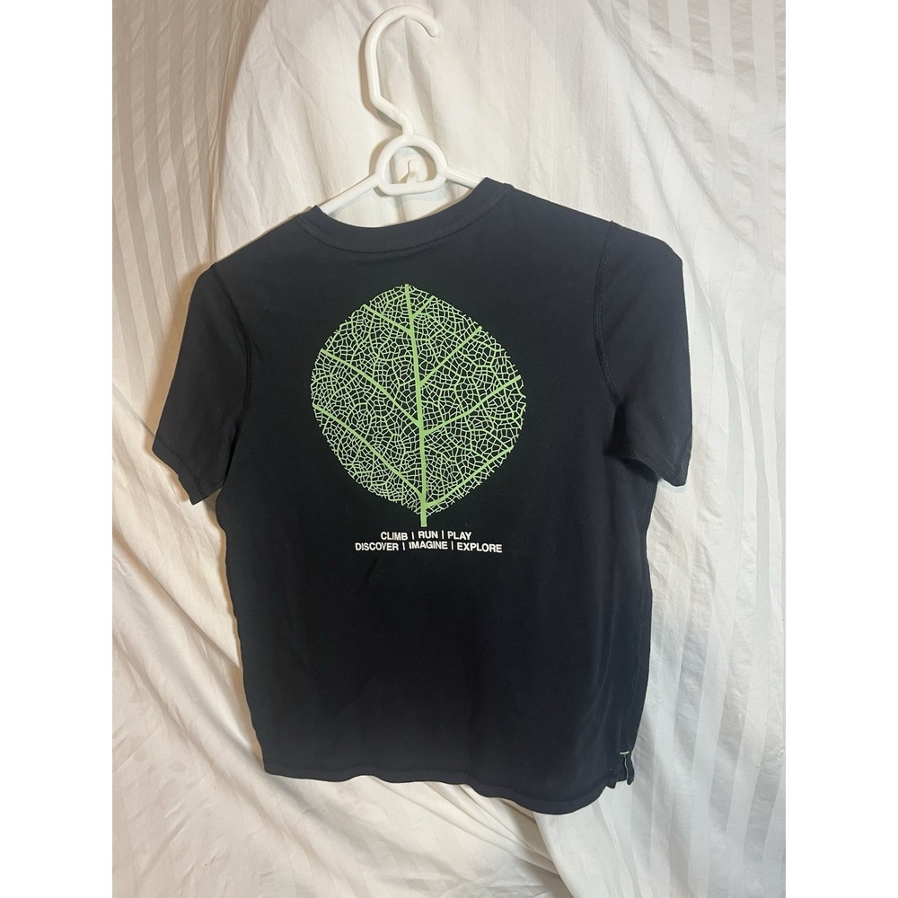 All In‎ Motion Boys Black Go Beyond Walls Leaf Graphic Tee Shirt L 10/12